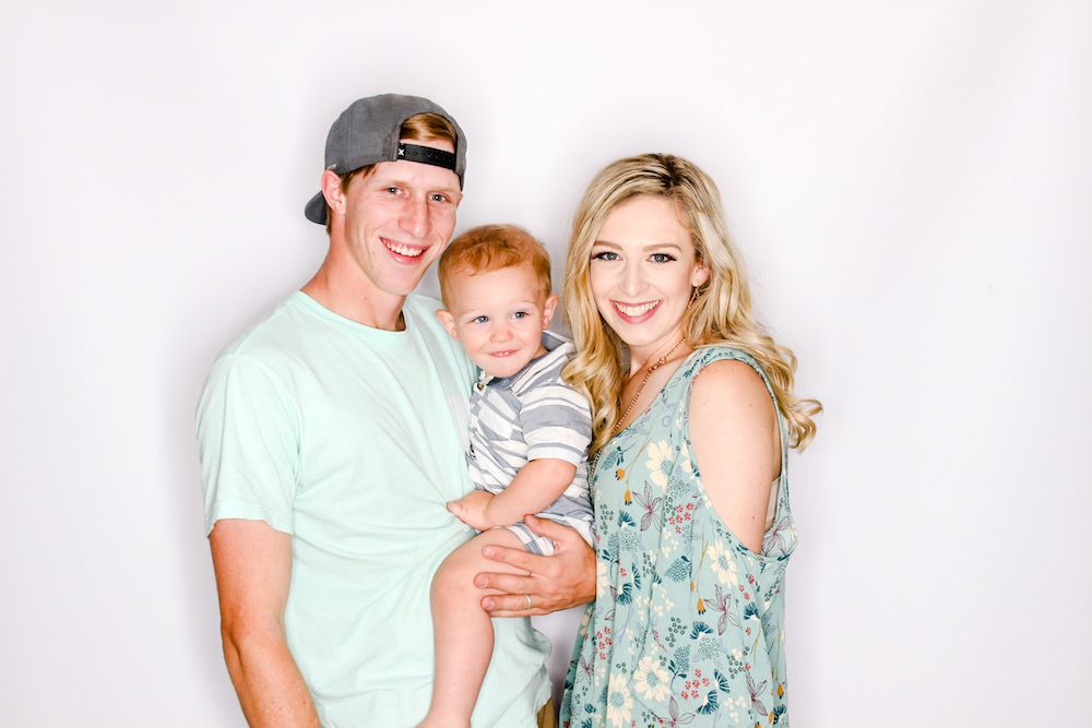 A Family Taking Selfir From Selfiebooth